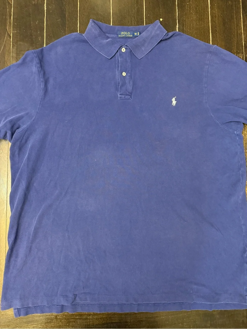 Polo Ralph Lauren Mens 3XLT Tall Blue Polo Shirt Classic Fit Pony Big & Tall